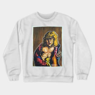 Silence Of The Lambs - "Goodbye Horses" Buffalo Bill portrait (original) Crewneck Sweatshirt